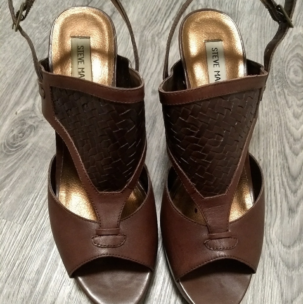 Woven Leather Heels - Picture 2 of 6